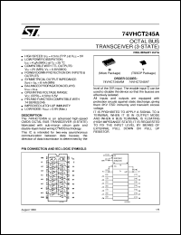 datasheet for 74VHCT245A by SGS-Thomson Microelectronics