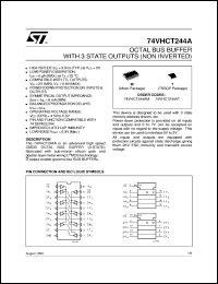 datasheet for 74VHCT244A by SGS-Thomson Microelectronics