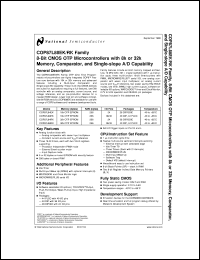 datasheet for COP87L88EKV-XE by 