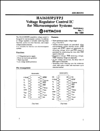 datasheet for HA16103PJ by 