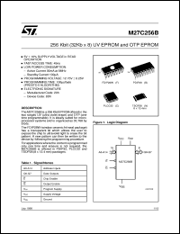 datasheet for M27C256B by SGS-Thomson Microelectronics