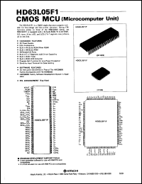 datasheet for HD63L05F1F by 