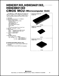 datasheet for HD6301X0CP by 