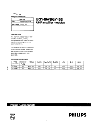 datasheet for BGY49A by Philips Semiconductors