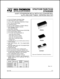 datasheet for ST62P53BB3 by SGS-Thomson Microelectronics