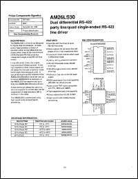 datasheet for AM26LS30CN by Philips Semiconductors