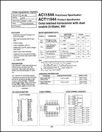 datasheet for 74ACT11544D by Philips Semiconductors
