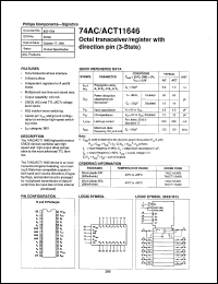 datasheet for 74AC11646D by Philips Semiconductors