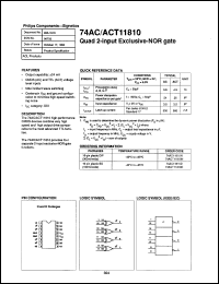 datasheet for 74AC11810D by Philips Semiconductors