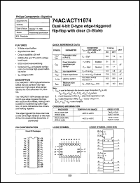 datasheet for 74AC11874D by Philips Semiconductors