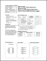 datasheet for 74ACT11132D by Philips Semiconductors