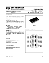 datasheet for ESDA25DB3 by SGS-Thomson Microelectronics