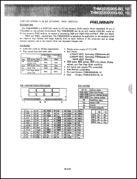 datasheet for THM322020SG-10 by Toshiba