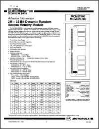 datasheet for MCM32L200S80 by Motorola