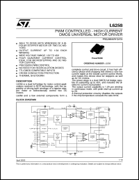 datasheet for L6258 by SGS-Thomson Microelectronics