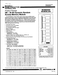 datasheet for MCM36200S80 by Motorola