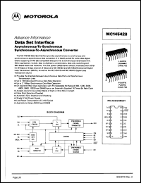 datasheet for MC145428L by Motorola