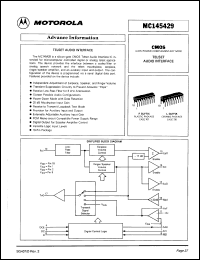 datasheet for MC145429P by Motorola