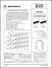 datasheet for MC145100CL by Motorola