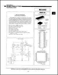 datasheet for MC14442FN by Motorola