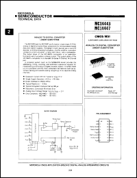 datasheet for MC14443P by Motorola