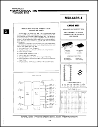 datasheet for MC14495P1 by Motorola