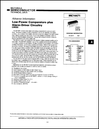 datasheet for MC14471P by Motorola