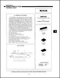 datasheet for MC145106FN by Motorola