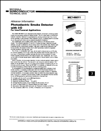 datasheet for MC145011DW by Motorola