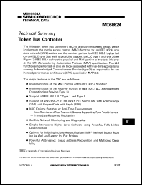 datasheet for MC68824I by Motorola
