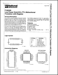 datasheet for 100329QCQR by 