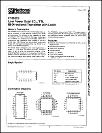 datasheet for 100328DCQR by 