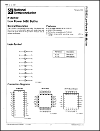 datasheet for 100322DCQR by 