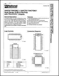 datasheet for 54ACTQ821SPMX by 