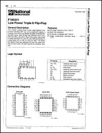 datasheet for 100331DMQB by 