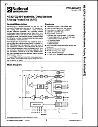 datasheet for NS32FX210J by 