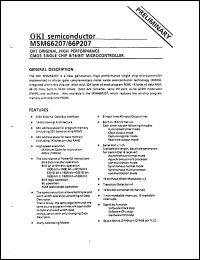 datasheet for MSM66207 by 