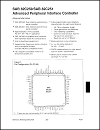 datasheet for SAB82C250-N by Infineon (formely Siemens)