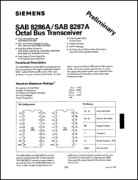 datasheet for SAB8287A-P by Infineon (formely Siemens)