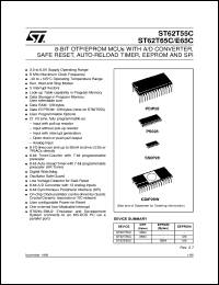 datasheet for ST62T55CM3 by SGS-Thomson Microelectronics