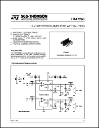 datasheet for TDA7263 by SGS-Thomson Microelectronics