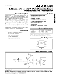 datasheet for MAX3864D by Maxim Integrated Producs