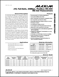datasheet for MAX3462CPA by Maxim Integrated Producs