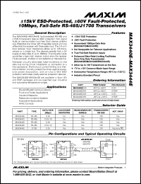 datasheet for MAX3442EEPA by Maxim Integrated Producs