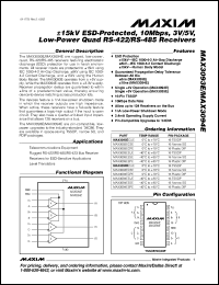 datasheet for MAX3093ECPE by Maxim Integrated Producs