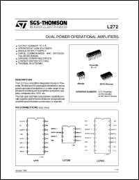 datasheet for L272D by SGS-Thomson Microelectronics