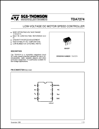 datasheet for TDA7274 by SGS-Thomson Microelectronics