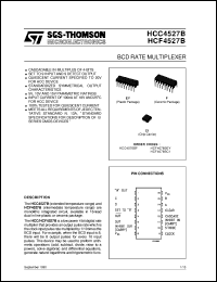 datasheet for HCF4527B by SGS-Thomson Microelectronics