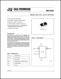 datasheet for M2732A by SGS-Thomson Microelectronics