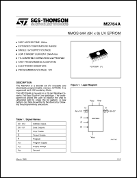 datasheet for M2764A by SGS-Thomson Microelectronics
